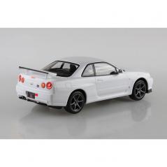 Snap Kit 11-B Nissan R34 Skyline GT-R White 1/32 Aoshima - 3