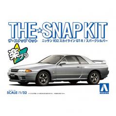 Snap Kit 14-D Nissan R32 Skyline GT-R Spark Silver 1/32