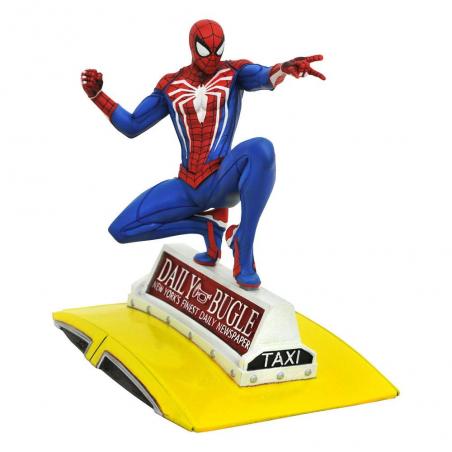 Spider-Man 2018 Marvel Video Game Gallery Spider-Man on Taxi Diamond Select Toys - 1