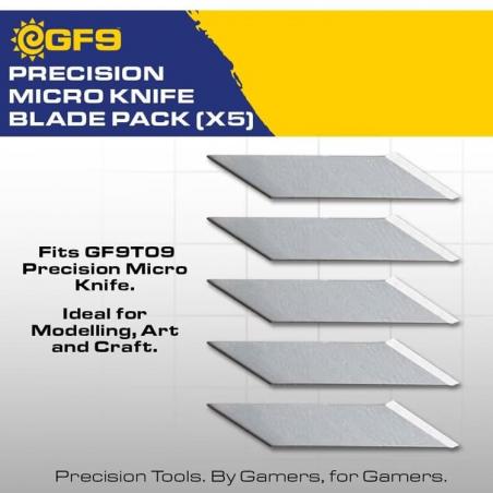 Precision Micro Knife Blade Pack (x5) Gale Force 9 - 1