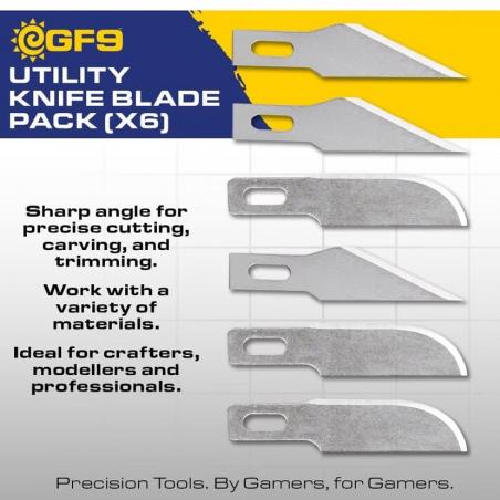 Utility Knife Blade Pack (x6) Gale Force 9 - 1