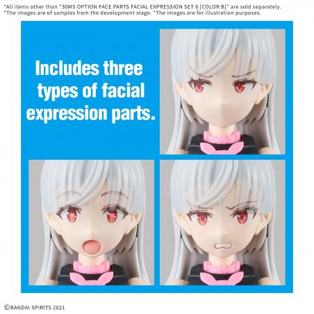 30MS Option Face Parts Expression Set 8 (Color B) Bandai - 1