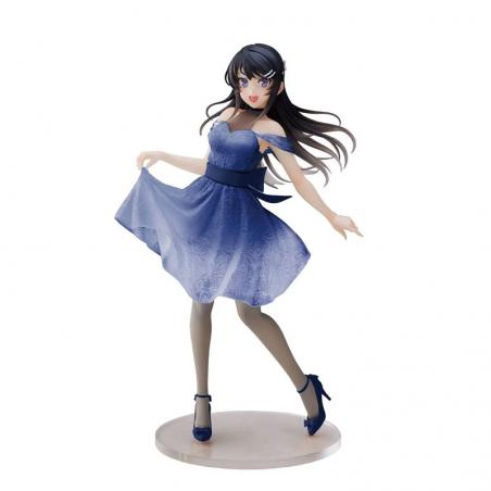 Rascal Does Not Dream of Bunny Girl Senpai Coreful Figure Mai Sakurajima (Clear Dress Ver. Renewal) (Caja Dañada) Taito - 1