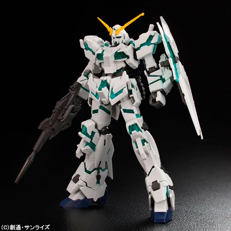 Gundam - HGUC - RX-0 Unicorn Gundam (Destroy Mode Green Frame Ver.) 1/144