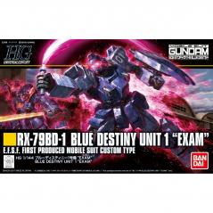 Gundam - HGUC - 207 - RX-79BD-1 Blue Destiny Unit 1 "EXAM" 1/144