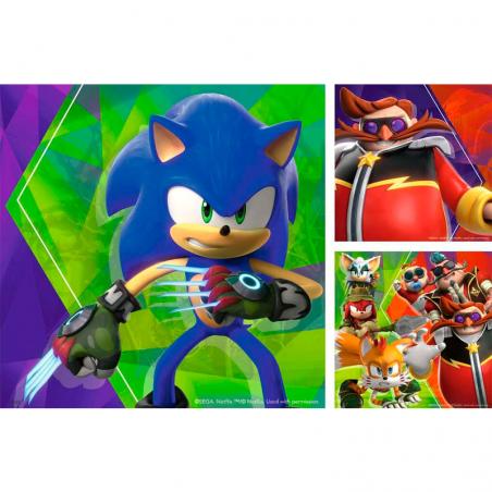 Sonic Prime Puzzle para niños (3 x 49 piezas)