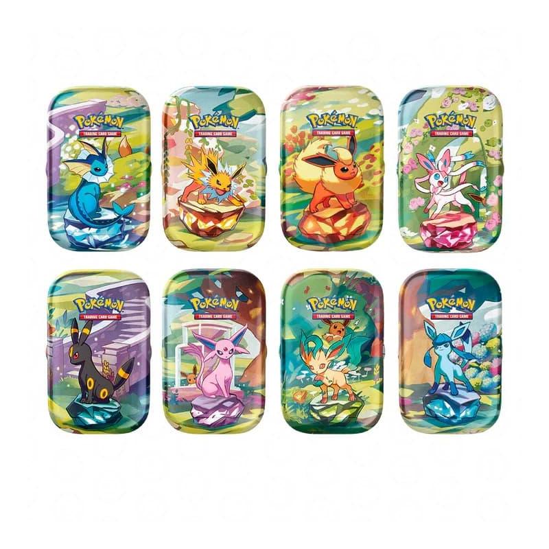 Evoluciones Prismáticas Mini Tin Display (Ingles) - Pokemon TCG