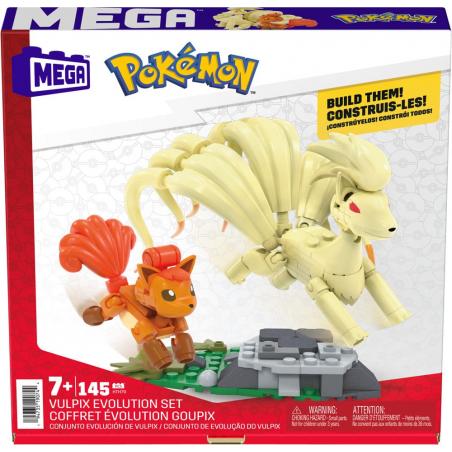 Pokémon Mega Construx Construction Set Vulpix Evolution Set