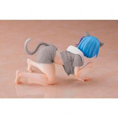 Re:Zero Desktop Cute Figure Rem Cat Room Wear Ver. Renewal Taito - 4