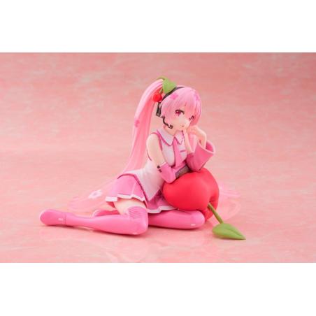 Hatsune Miku Desktop Cute Figure Sakura Miku Cherry Cushion Ver. Taito - 1