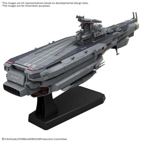 Be Forever Yamato: Rebel 3199 EFCF Hyuga Class Battlecarrier DCV-01 Hyuga 1/1000