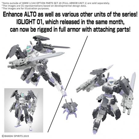 30MM Option Parts Set 20 (Full Armor Unit 1) 1/144