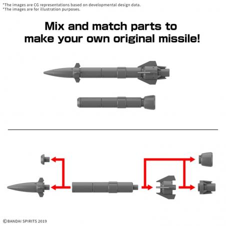 30MM Option Parts Set 21 (Multi Missile 1) 1/144